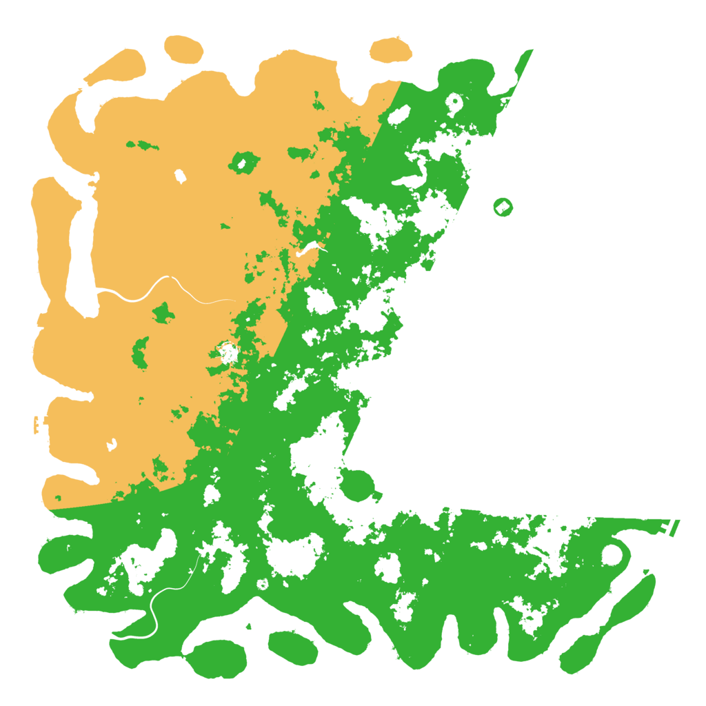Biome Rust Map: Procedural Map, Size: 6000, Seed: 25361707