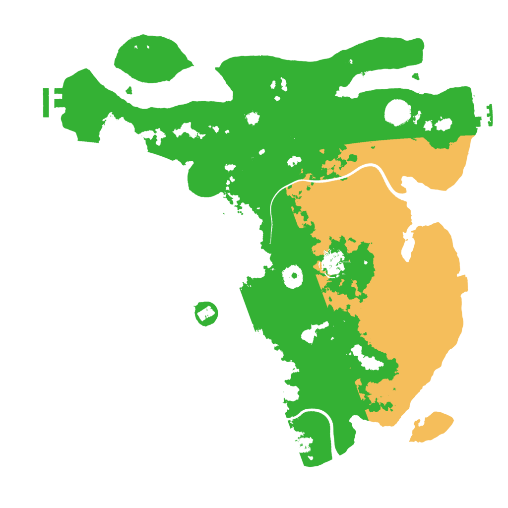 Biome Rust Map: Procedural Map, Size: 3500, Seed: 178746607