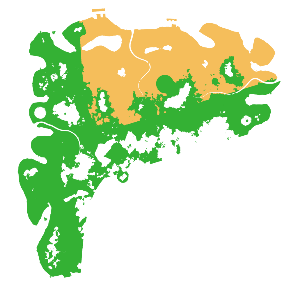 Biome Rust Map: Procedural Map, Size: 4500, Seed: 1847990777