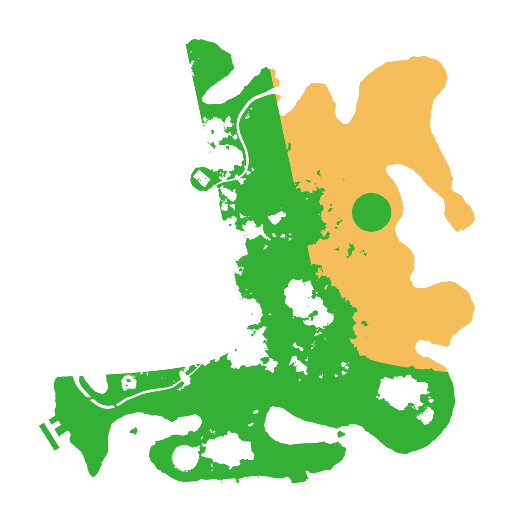 Biome Rust Map: Procedural Map, Size: 3500, Seed: 470224903