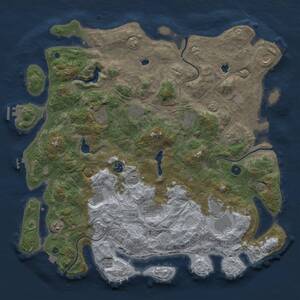 Thumbnail Rust Map: Procedural Map, Size: 4700, Seed: 567678, 17 Monuments