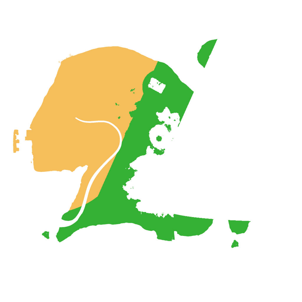 Biome Rust Map: Procedural Map, Size: 2000, Seed: 123479711