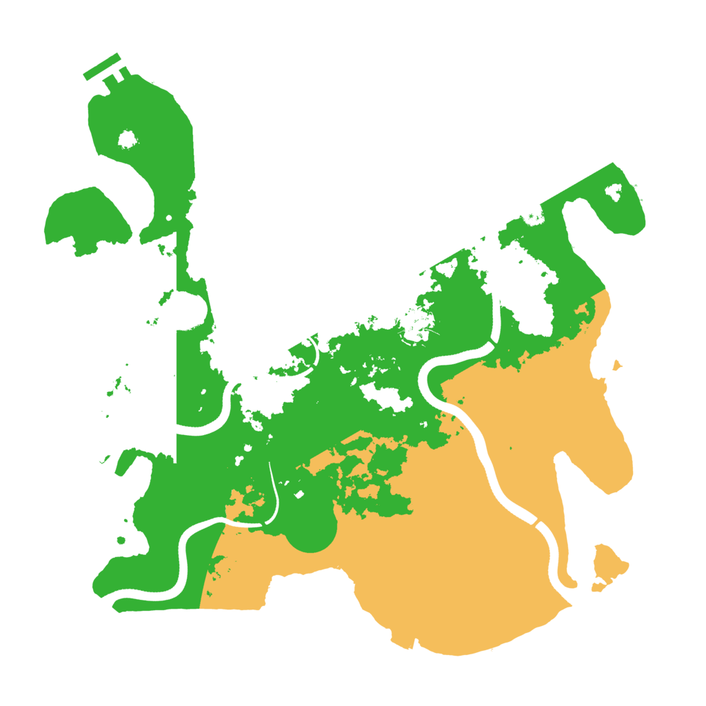 Biome Rust Map: Procedural Map, Size: 3500, Seed: 789410932