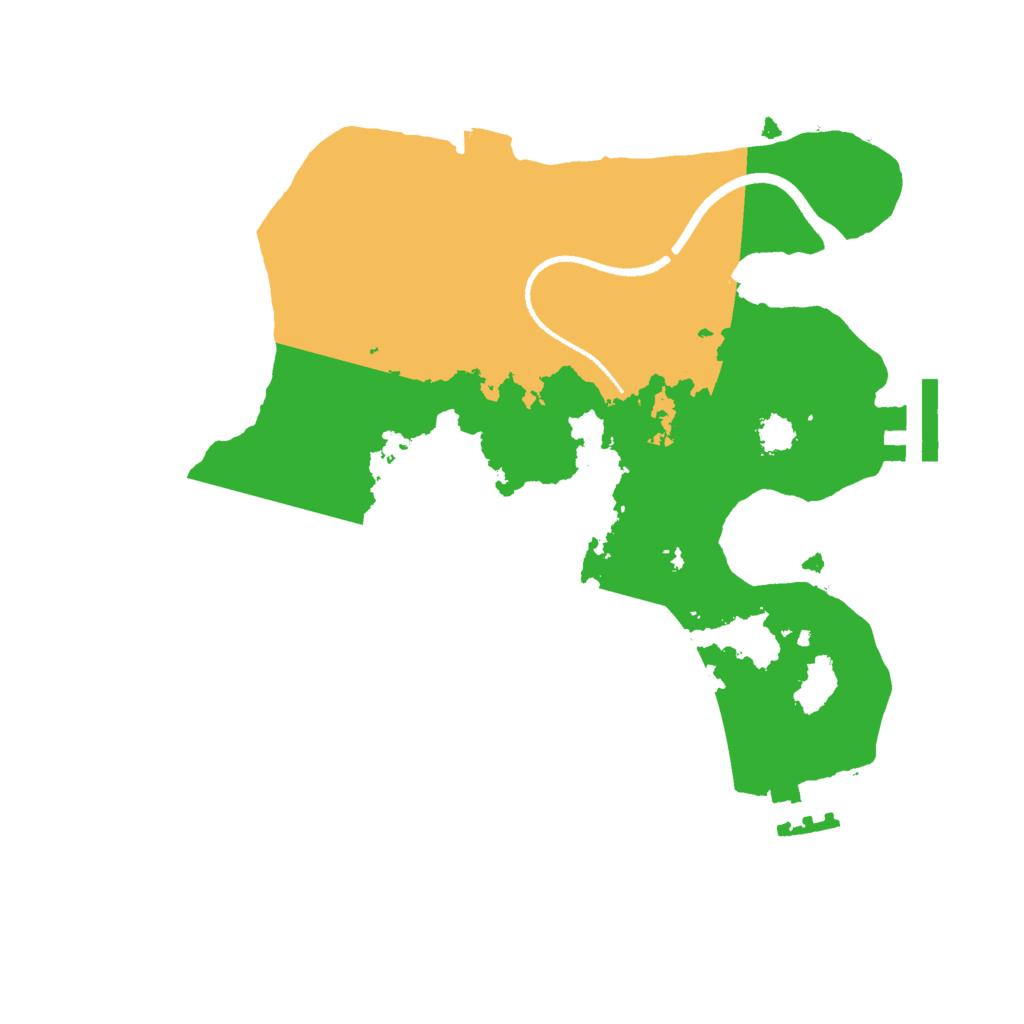 Biome Rust Map: Procedural Map, Size: 2500, Seed: 83502325