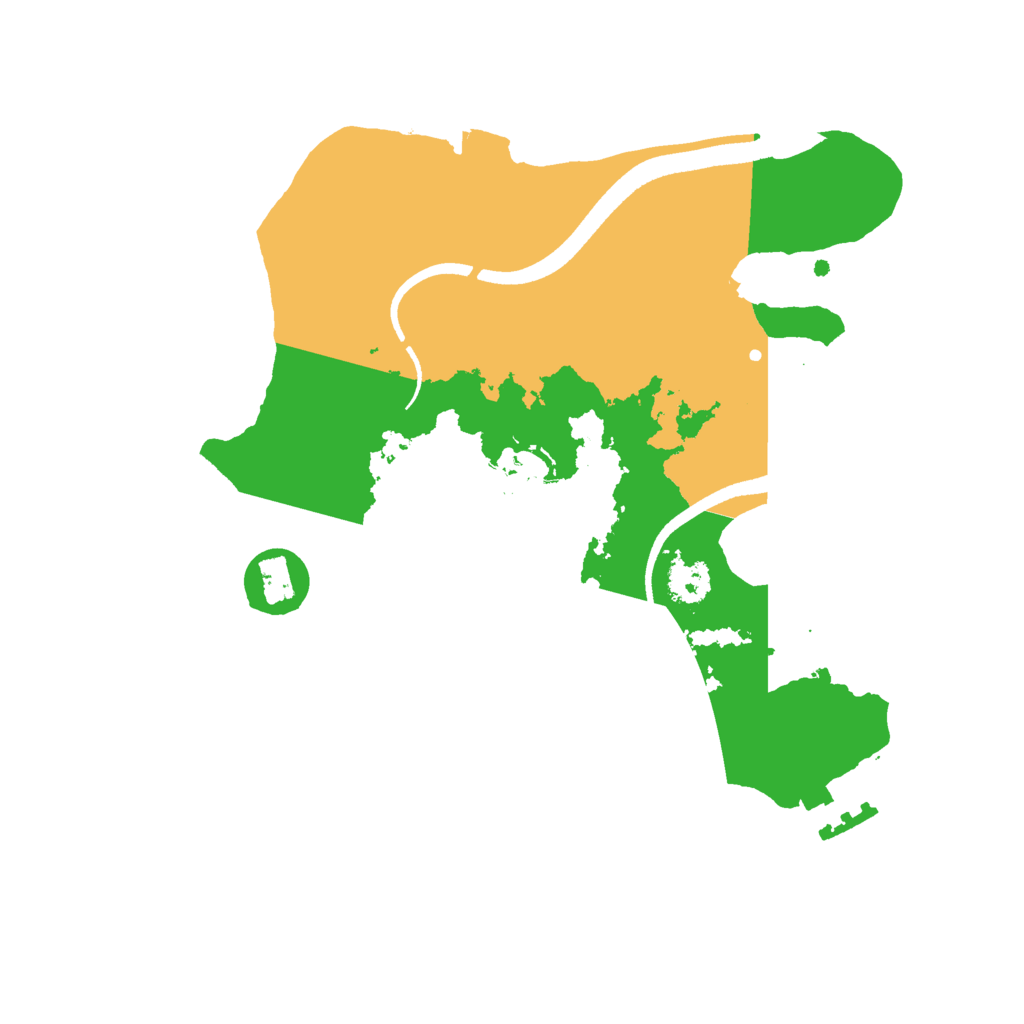 Biome Rust Map: Procedural Map, Size: 2500, Seed: 83502325
