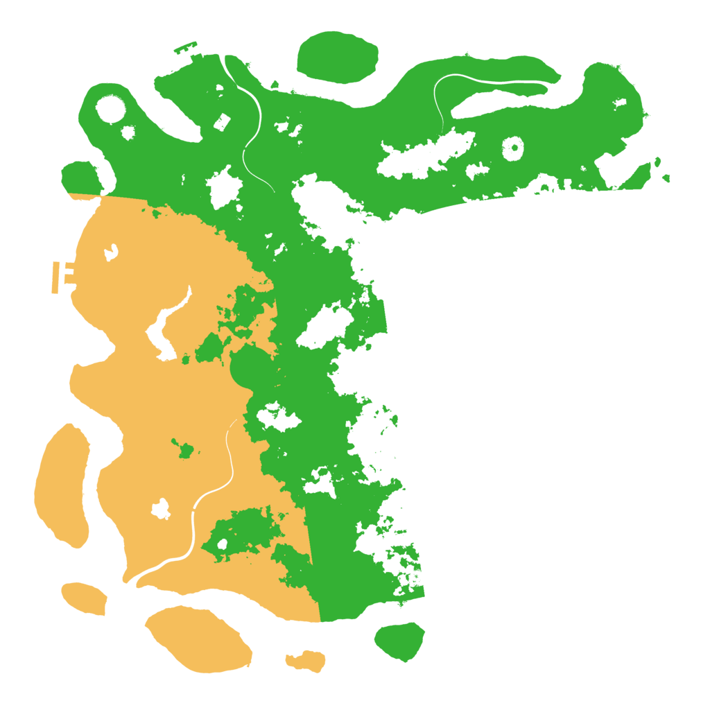 Biome Rust Map: Procedural Map, Size: 4500, Seed: 670673077