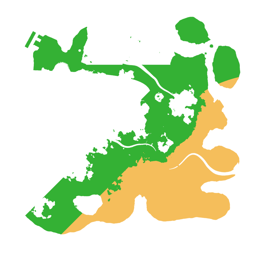 Biome Rust Map: Procedural Map, Size: 3000, Seed: 930919513