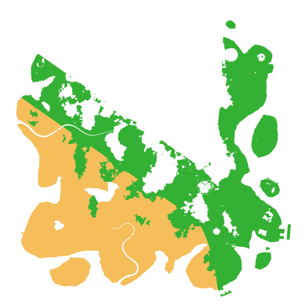 Biome Rust Map: Procedural Map, Size: 4000, Seed: 1859668818