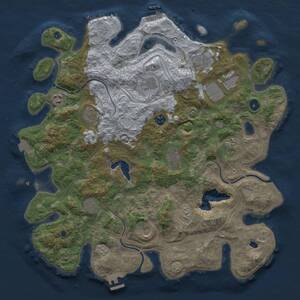 Thumbnail Rust Map: Procedural Map, Size: 4250, Seed: 849469449, 17 Monuments