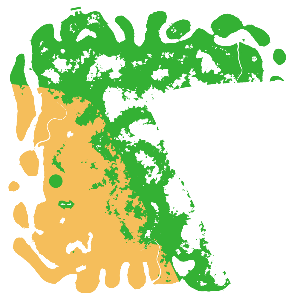 Biome Rust Map: Procedural Map, Size: 6000, Seed: 611321619