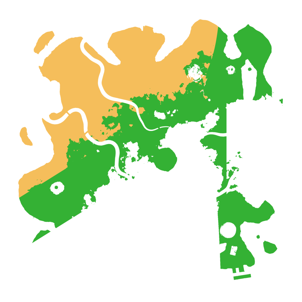 Biome Rust Map: Procedural Map, Size: 3500, Seed: 768236136