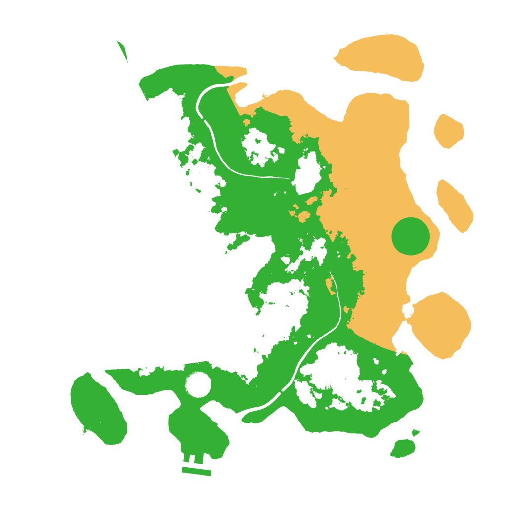 Biome Rust Map: Procedural Map, Size: 3500, Seed: 1213570860