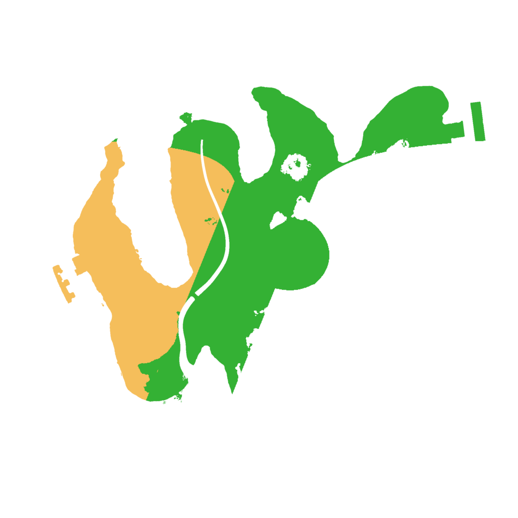 Biome Rust Map: Procedural Map, Size: 2000, Seed: 505190621