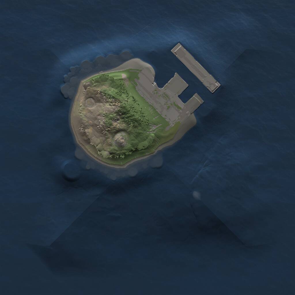 Rust Map: Procedural Map, Size: 1000, Seed: 116941698, 2 Monuments