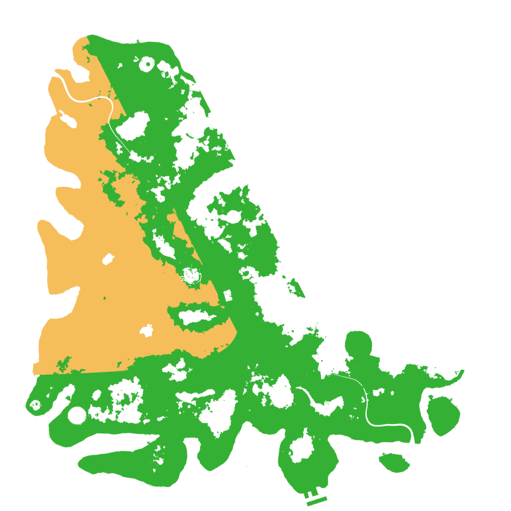 Biome Rust Map: Procedural Map, Size: 5000, Seed: 49105