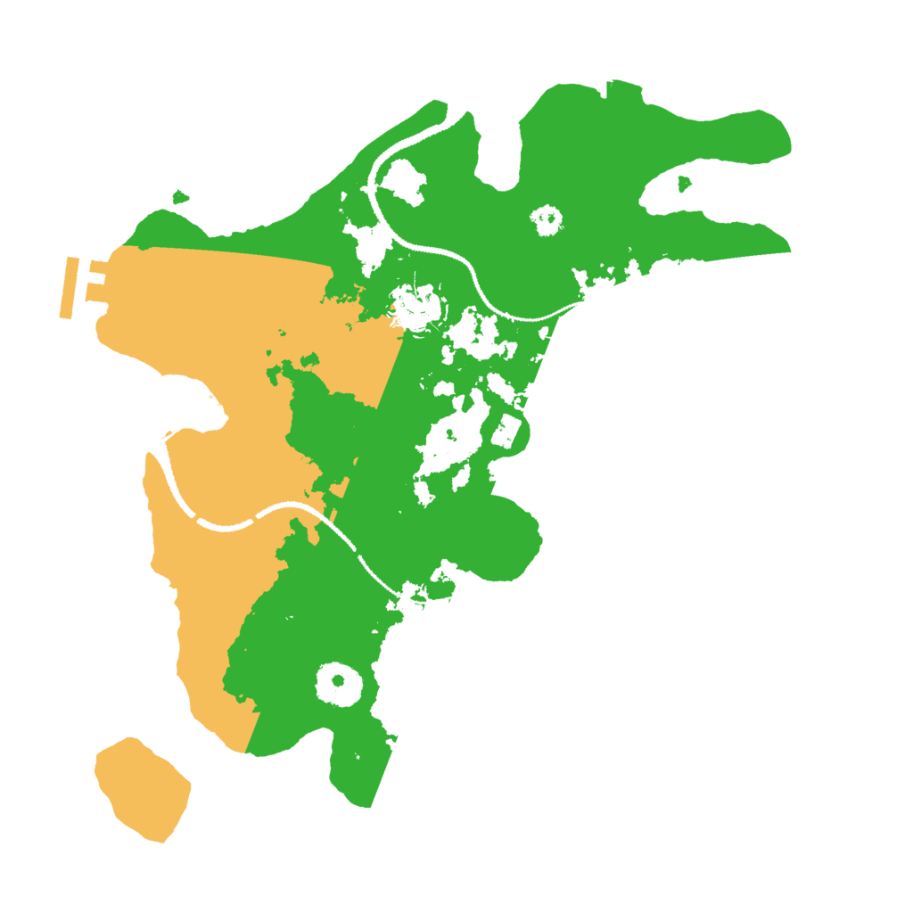 Biome Rust Map: Procedural Map, Size: 3000, Seed: 602677