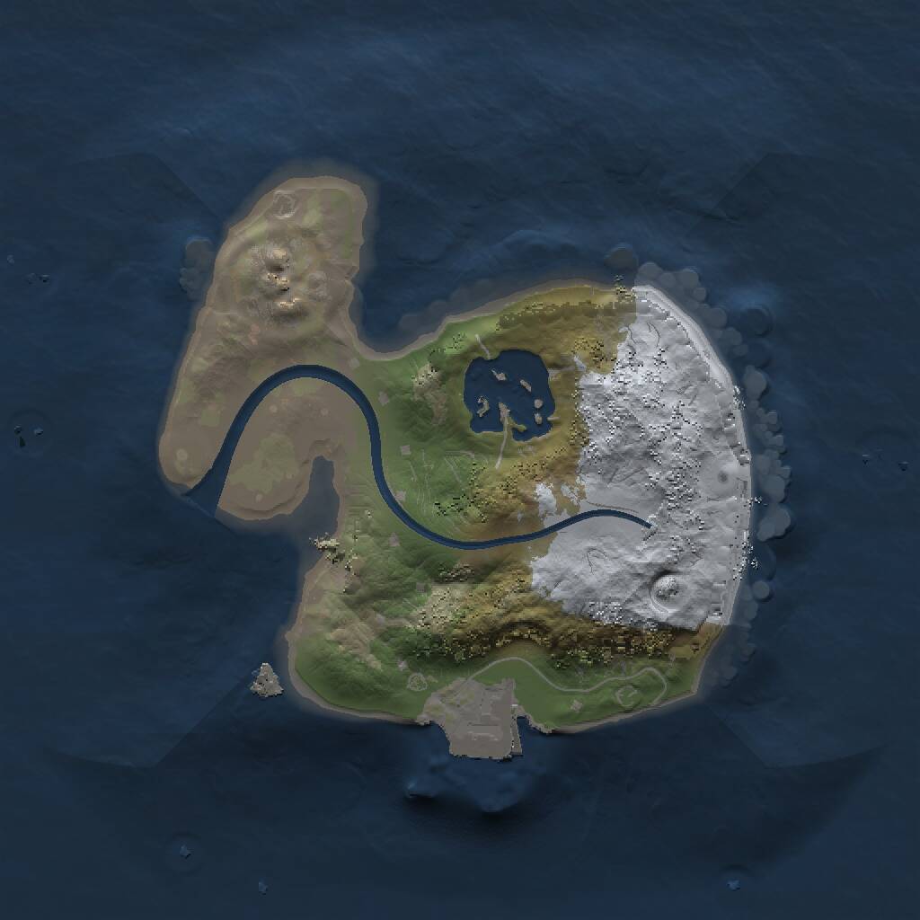 Rust Map: Procedural Map, Size: 1500, Seed: 1423612813, 2 Monuments