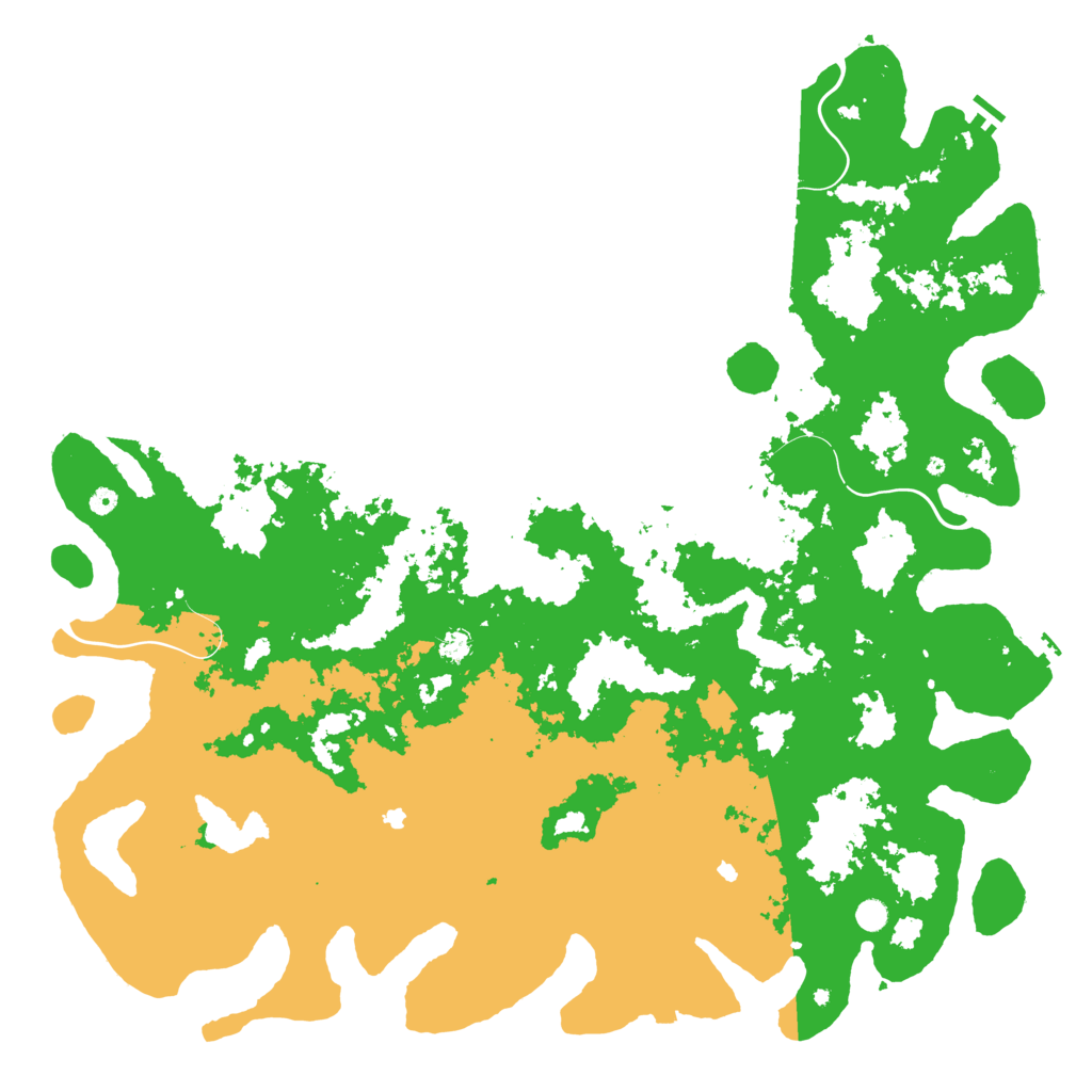 Biome Rust Map: Procedural Map, Size: 6000, Seed: 12098319