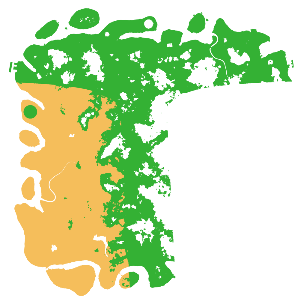 Biome Rust Map: Procedural Map, Size: 6000, Seed: 5496854