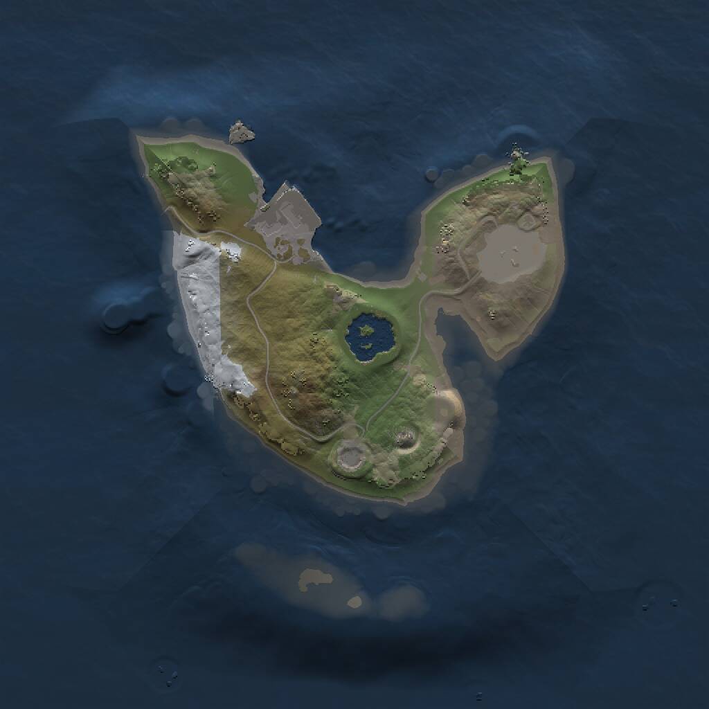 Rust Map: Procedural Map, Size: 1500, Seed: 9877513, 1 Monuments