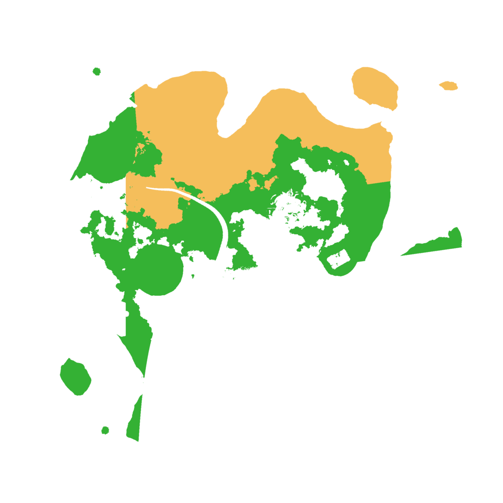 Biome Rust Map: Procedural Map, Size: 2599, Seed: 50000
