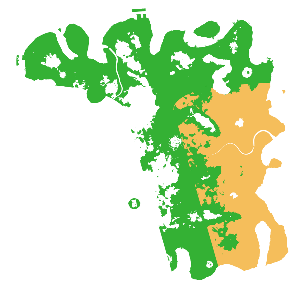 Biome Rust Map: Procedural Map, Size: 4500, Seed: 12486