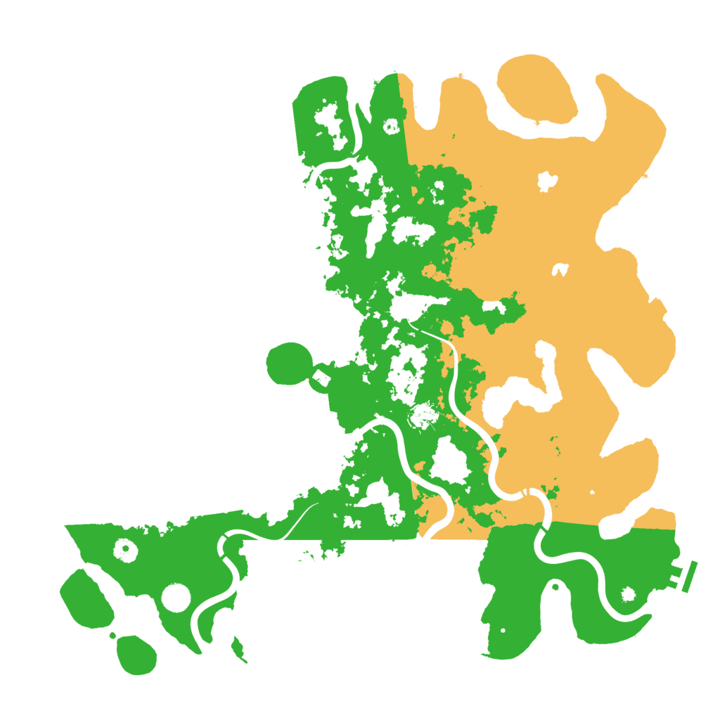 Biome Rust Map: Procedural Map, Size: 4500, Seed: 304360906