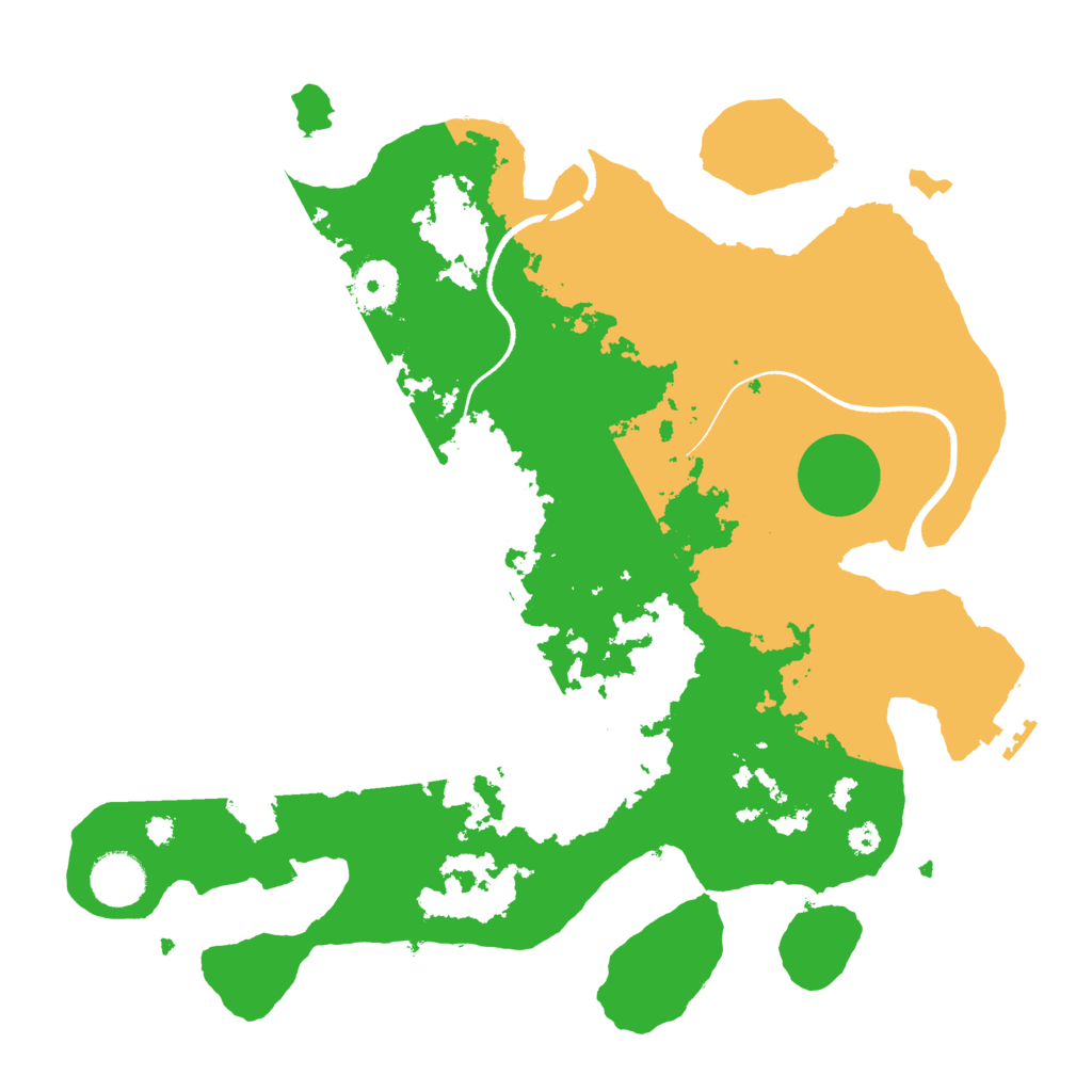 Biome Rust Map: Procedural Map, Size: 3500, Seed: 1559150215