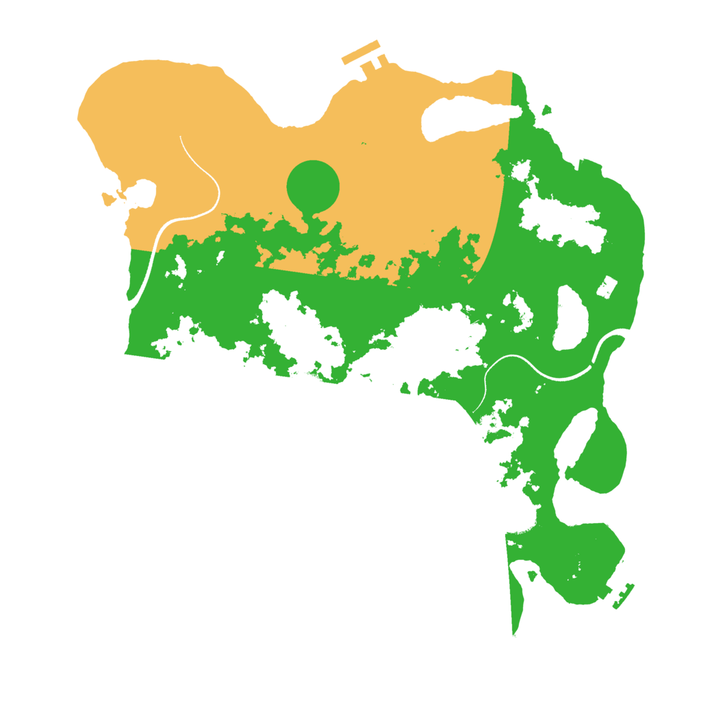 Biome Rust Map: Procedural Map, Size: 3500, Seed: 250990710