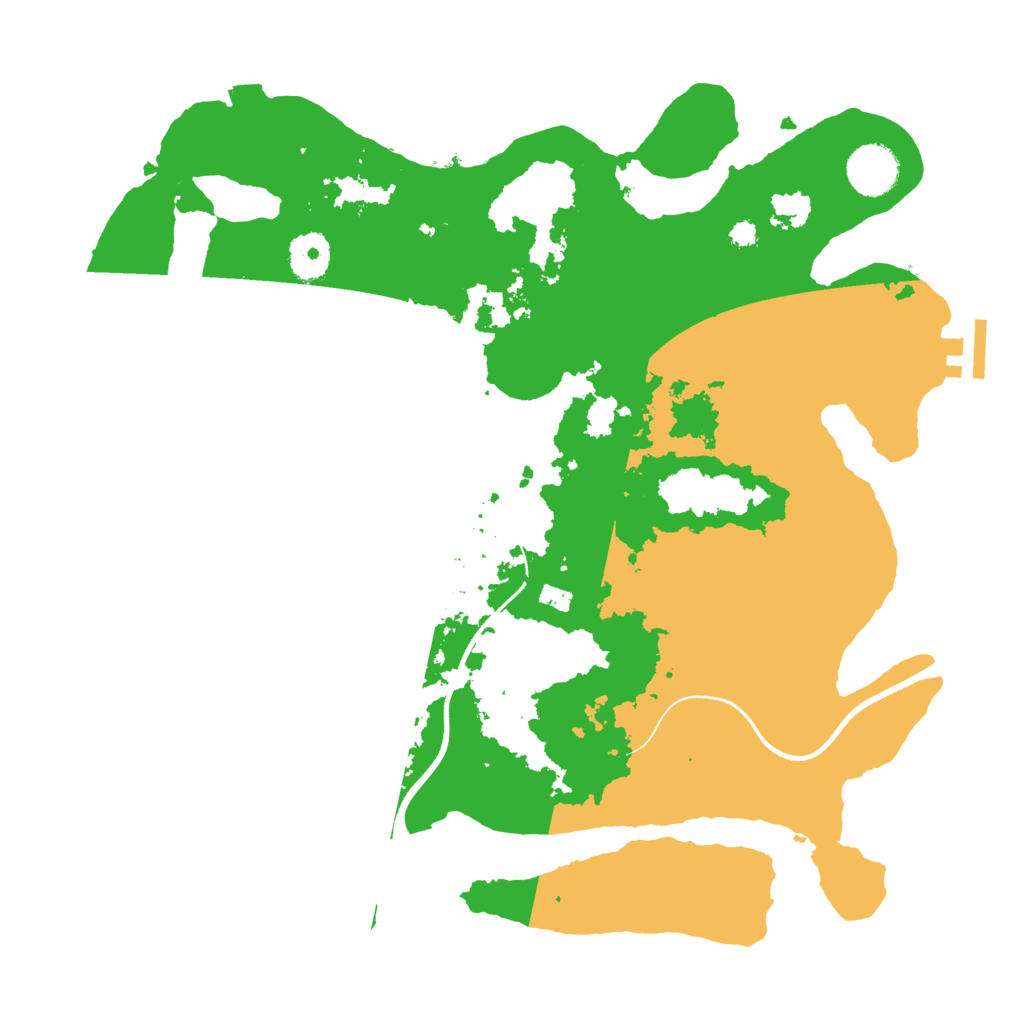Biome Rust Map: Procedural Map, Size: 3500, Seed: 1298537481