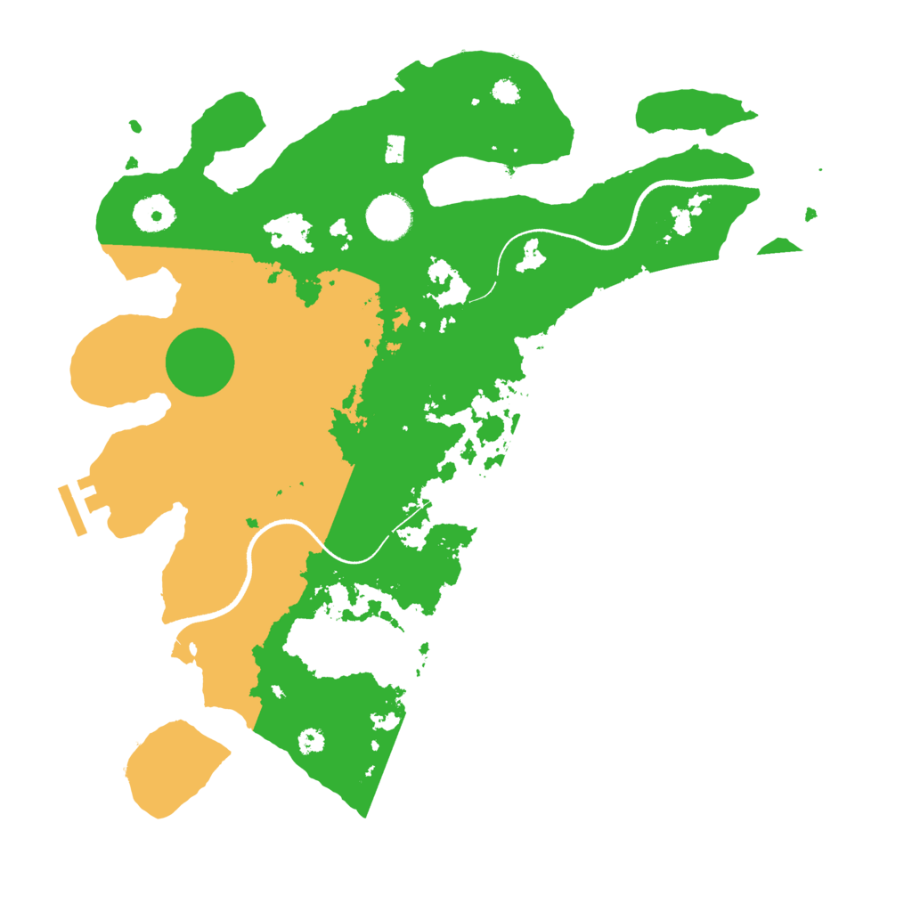 Biome Rust Map: Procedural Map, Size: 3500, Seed: 1209992498