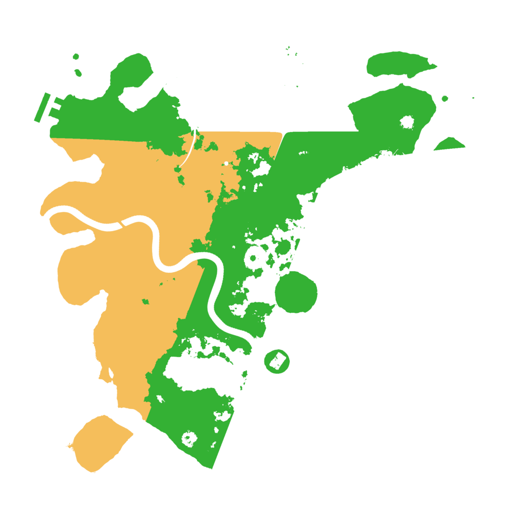 Biome Rust Map: Procedural Map, Size: 3500, Seed: 1209992498
