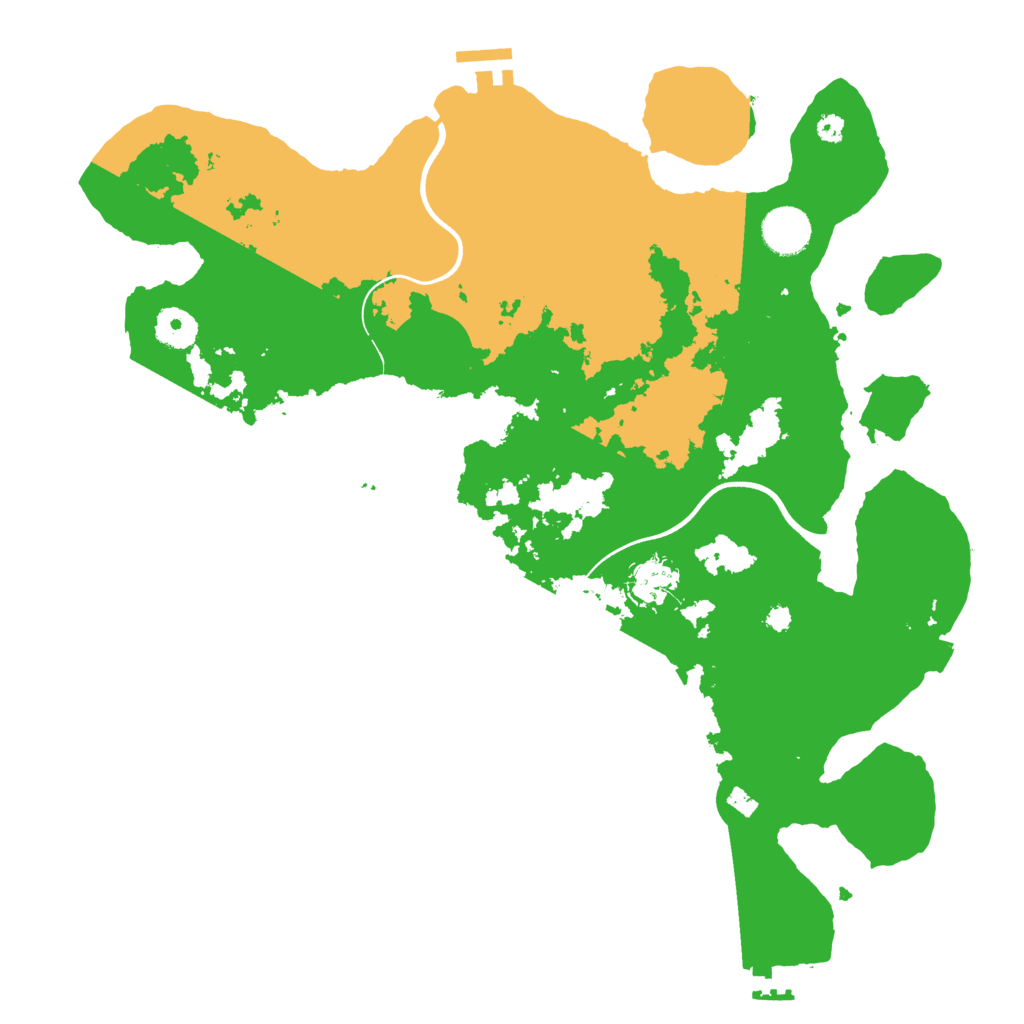 Biome Rust Map: Procedural Map, Size: 3700, Seed: 833955495