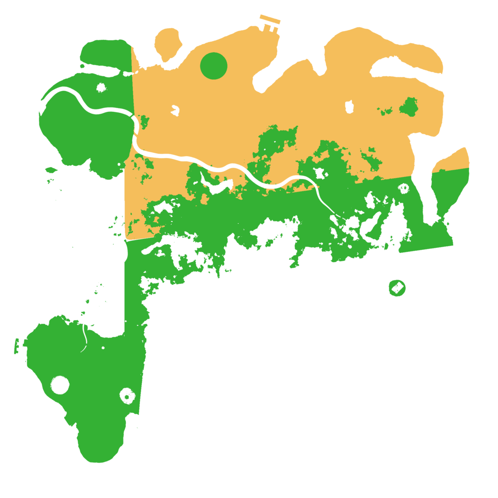 Biome Rust Map: Procedural Map, Size: 4850, Seed: 50000