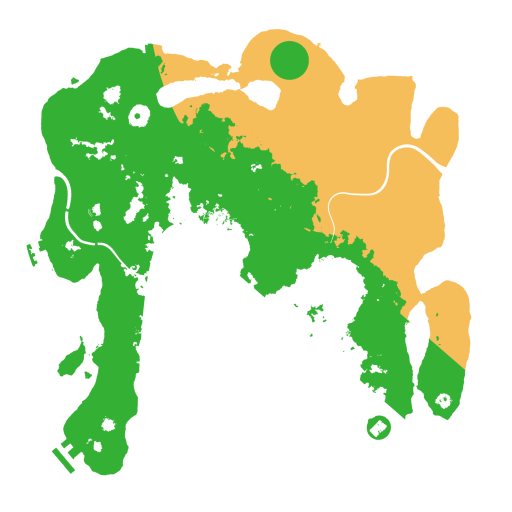 Biome Rust Map: Procedural Map, Size: 3500, Seed: 1382714244