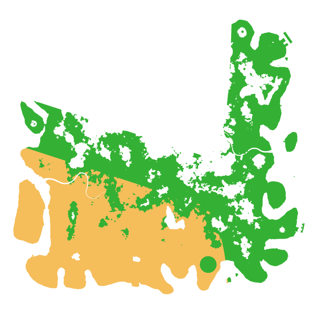 Biome Rust Map: Procedural Map, Size: 5000, Seed: 1154865052