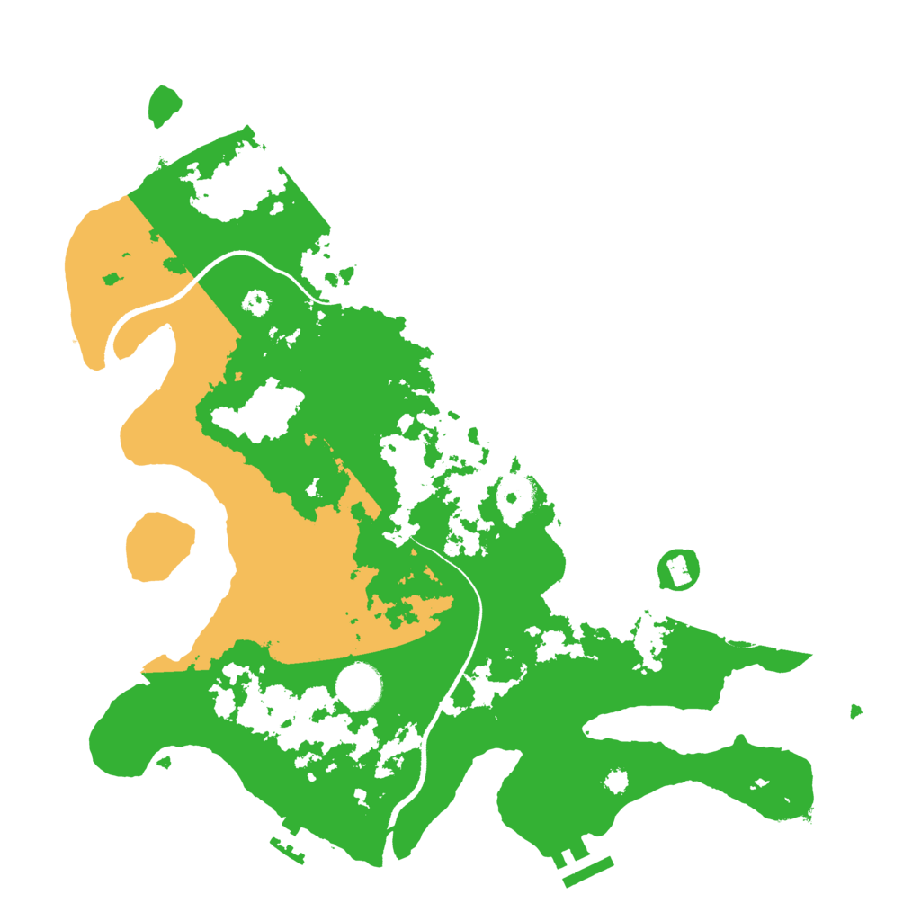 Biome Rust Map: Procedural Map, Size: 3500, Seed: 27349