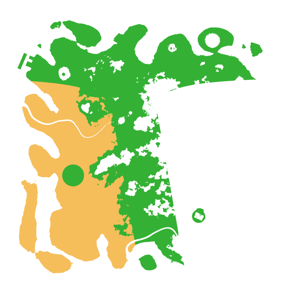 Biome Rust Map: Procedural Map, Size: 3600, Seed: 119898316