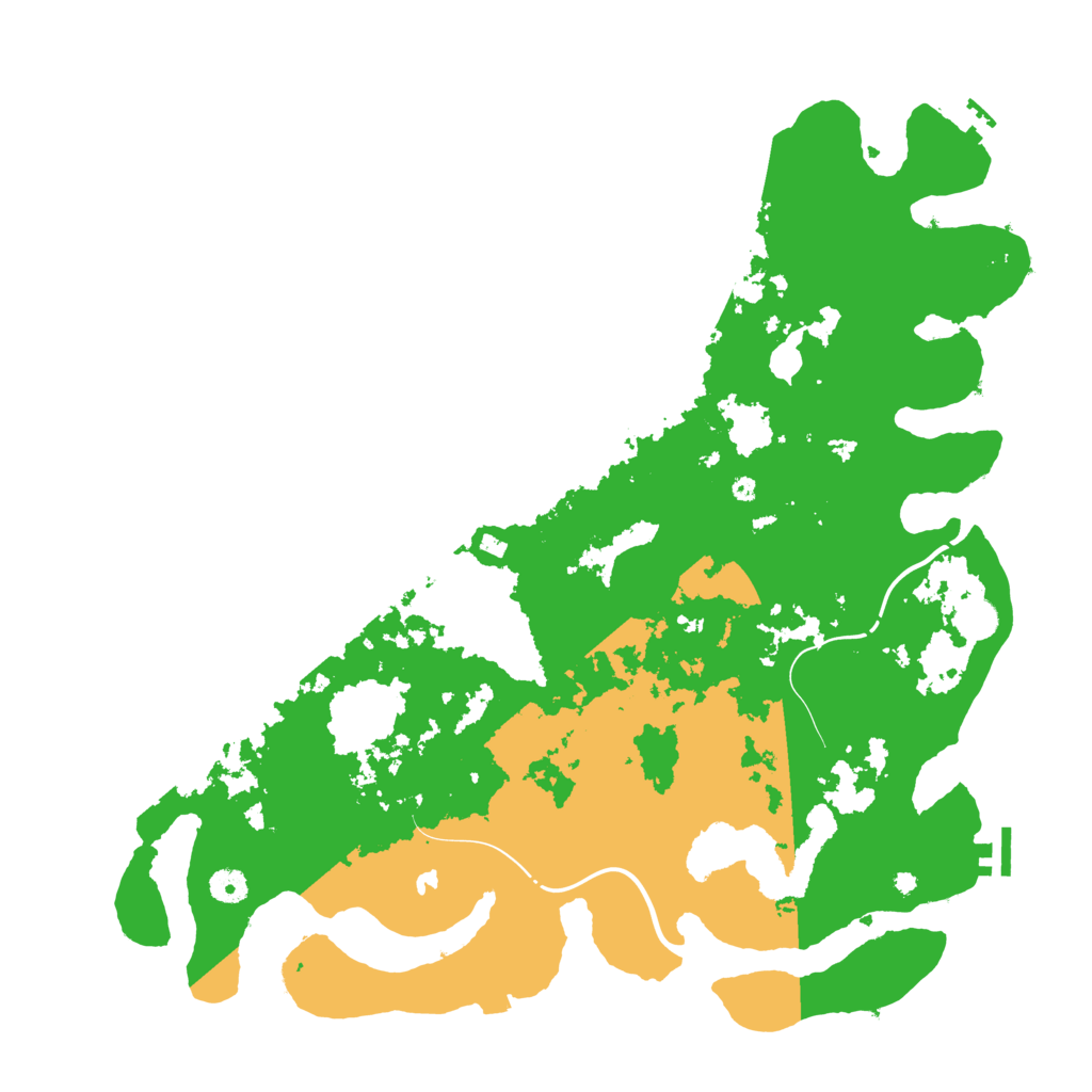 Biome Rust Map: Procedural Map, Size: 4500, Seed: 545626