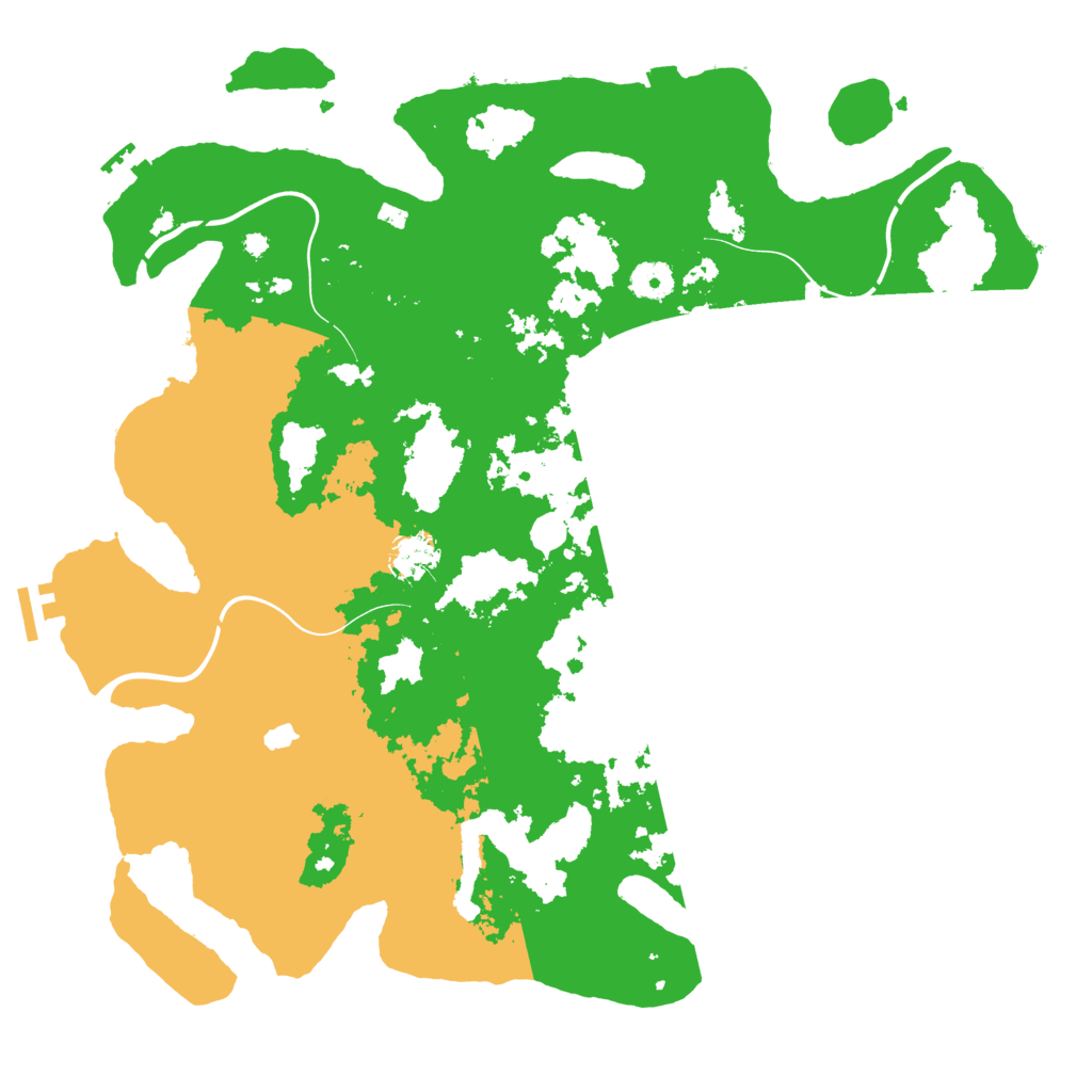 Biome Rust Map: Procedural Map, Size: 4096, Seed: 953211496