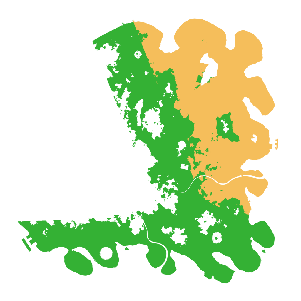 Biome Rust Map: Procedural Map, Size: 4250, Seed: 5563445