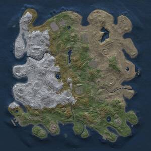 Thumbnail Rust Map: Procedural Map, Size: 4250, Seed: 5563445, 16 Monuments