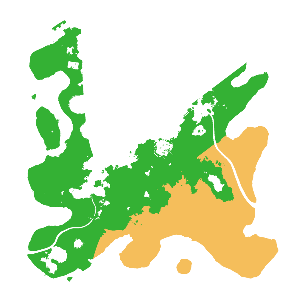 Biome Rust Map: Procedural Map, Size: 3000, Seed: 522437567