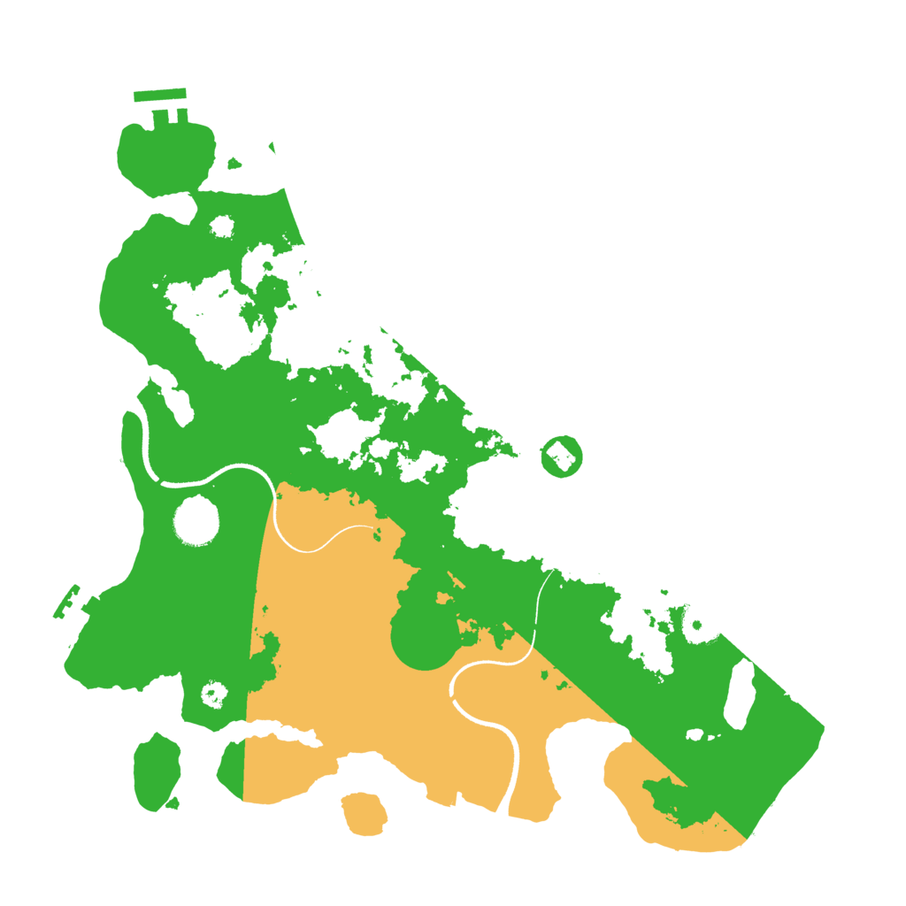 Biome Rust Map: Procedural Map, Size: 3500, Seed: 80727613