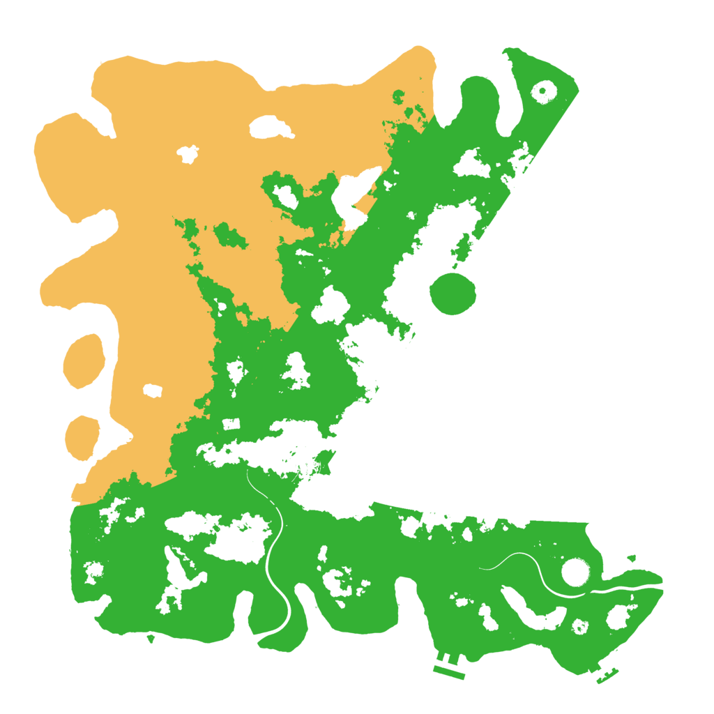 Biome Rust Map: Procedural Map, Size: 4500, Seed: 120524
