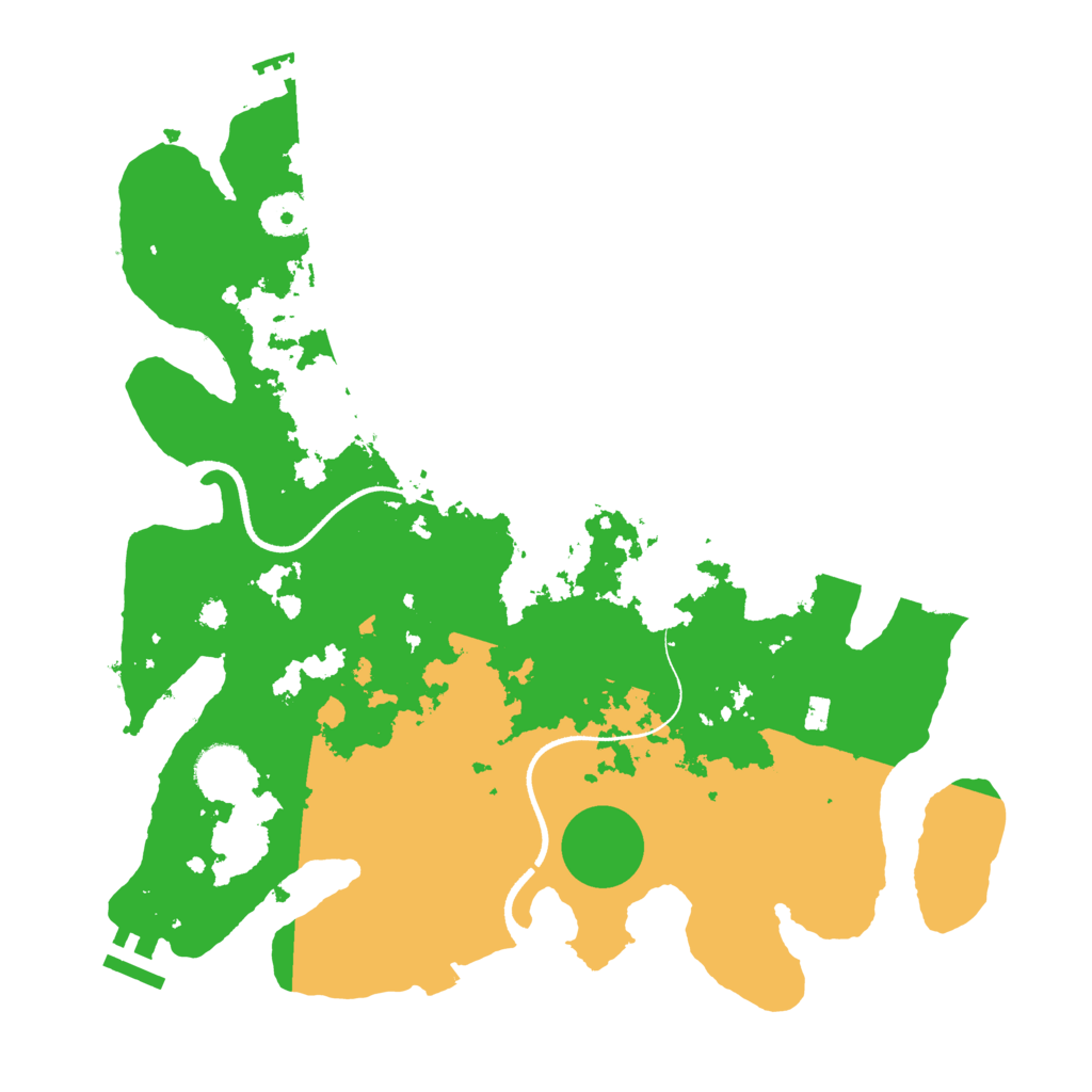 Biome Rust Map: Procedural Map, Size: 3500, Seed: 379777032