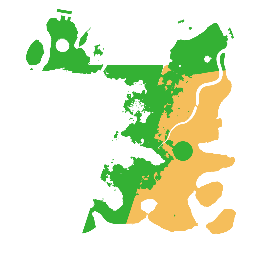 Biome Rust Map: Procedural Map, Size: 3500, Seed: 173622918