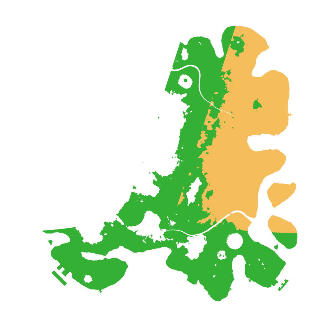 Biome Rust Map: Procedural Map, Size: 3500, Seed: 20241205