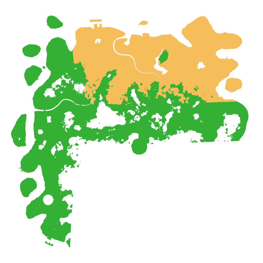 Biome Rust Map: Procedural Map, Size: 4500, Seed: 758216355