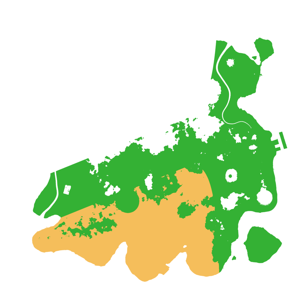 Biome Rust Map: Procedural Map, Size: 3500, Seed: 66371804